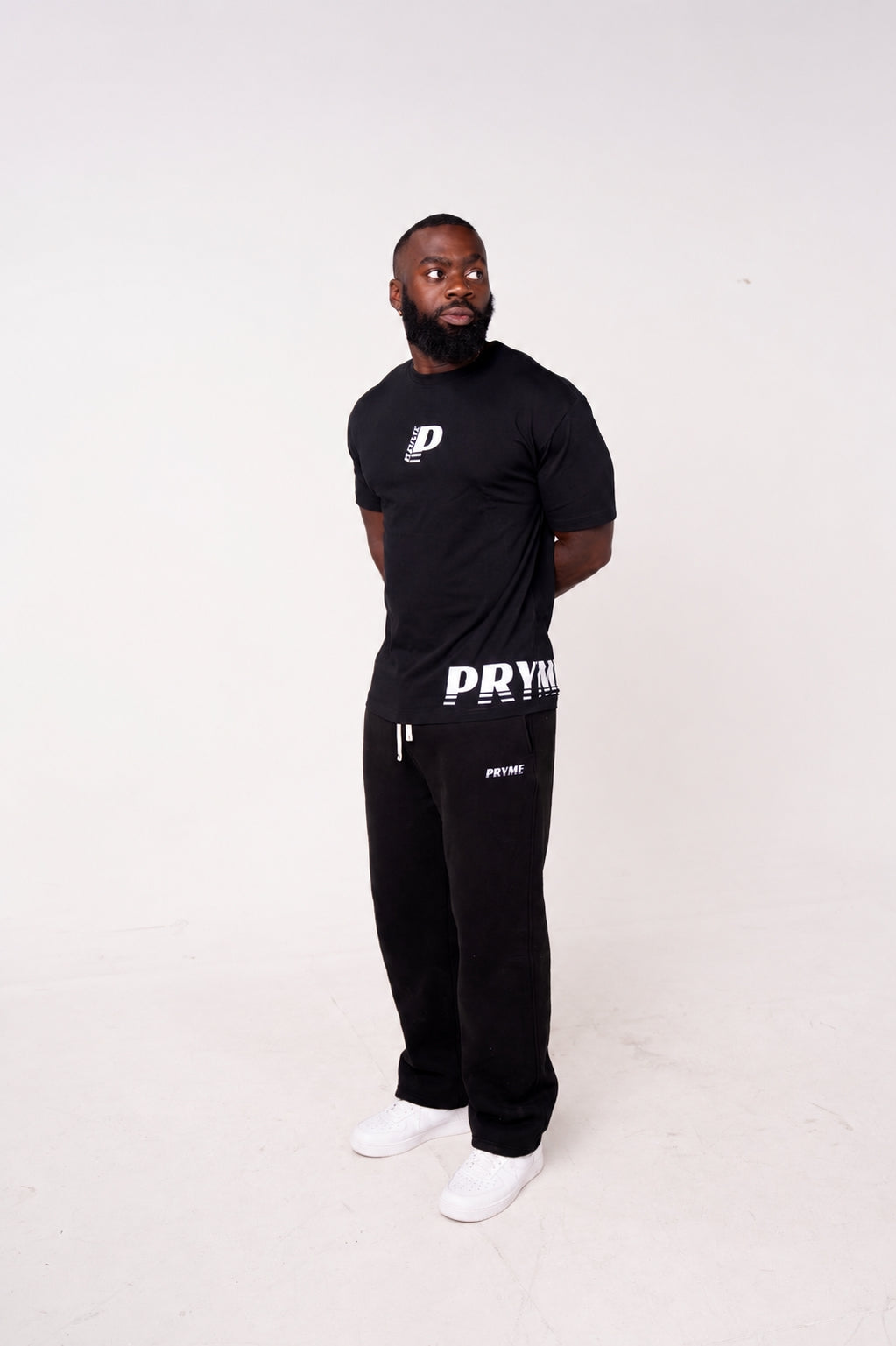 Leisure Straight Leg Sweats - Black
