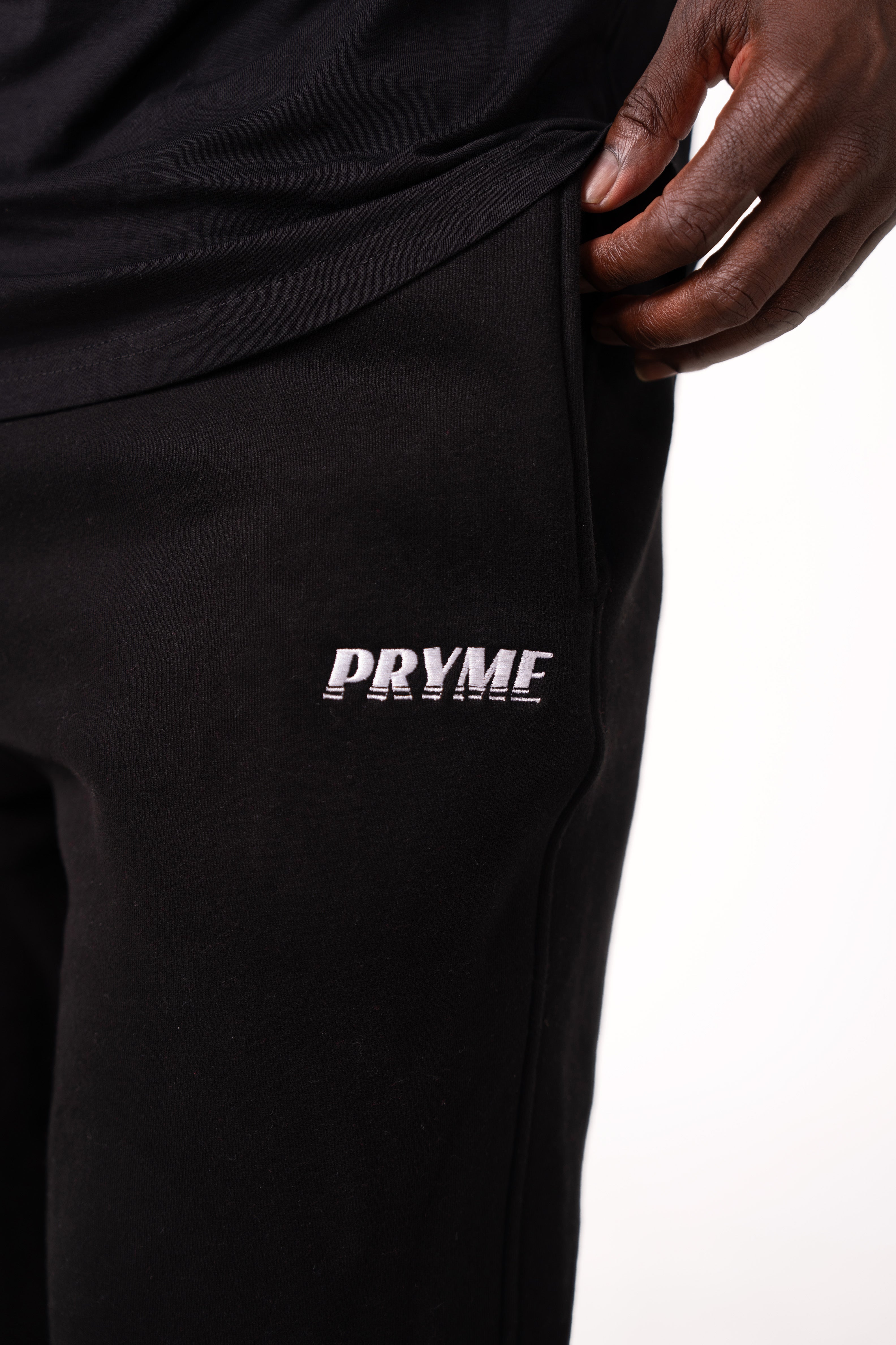 Leisure Straight Leg Sweats - Black