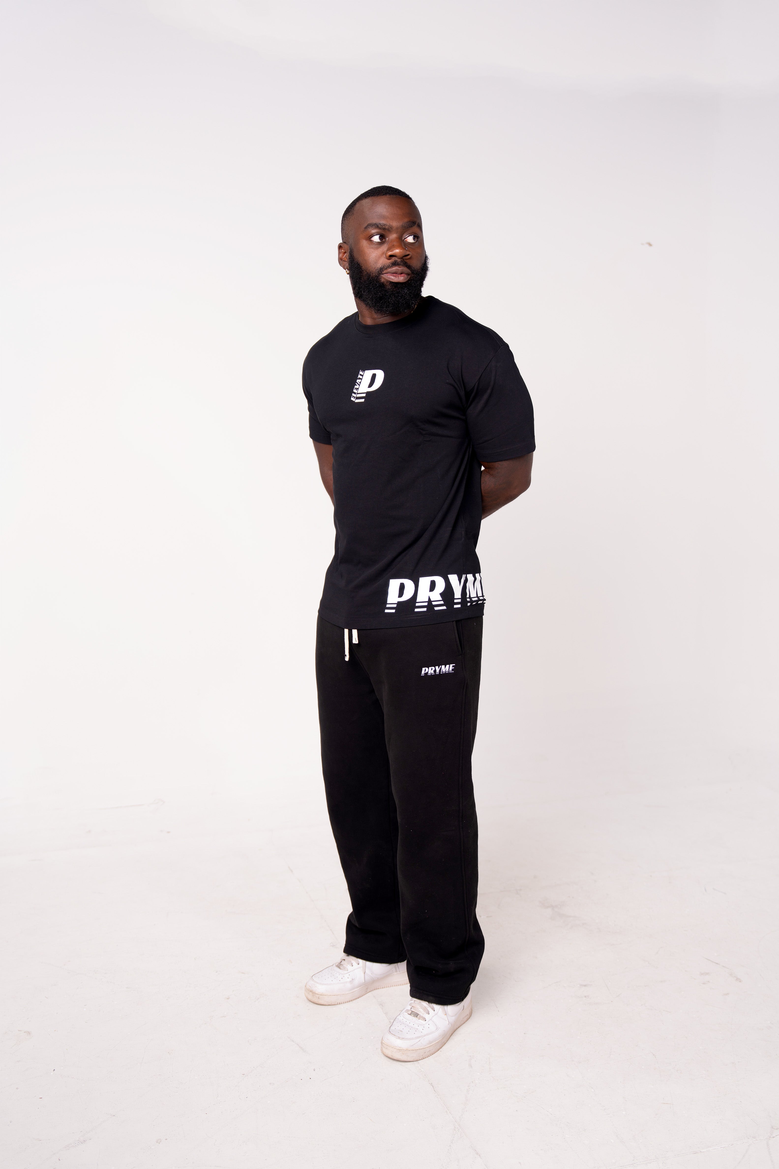 Casual Corner Tee - Black