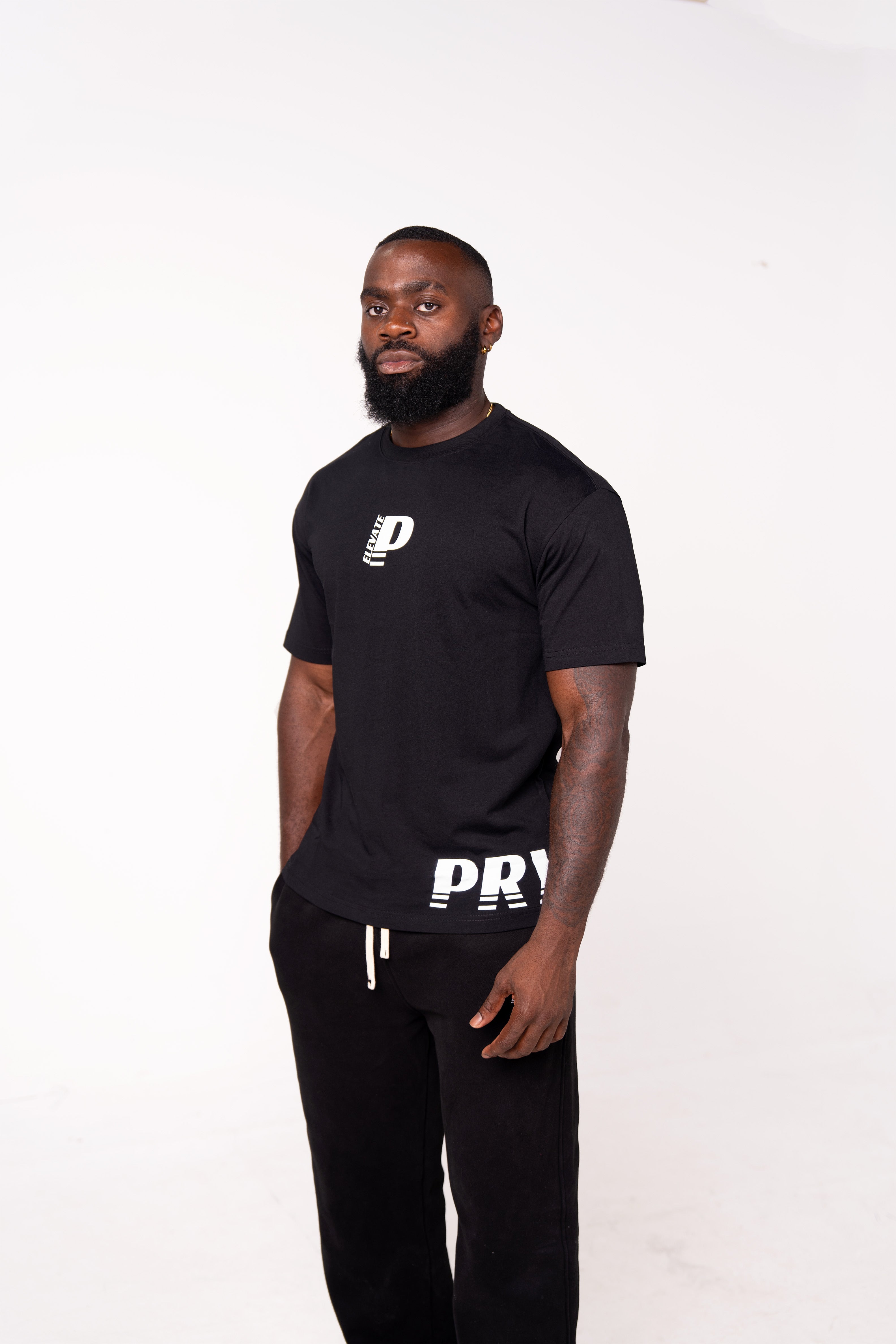 Casual Corner Tee - Black
