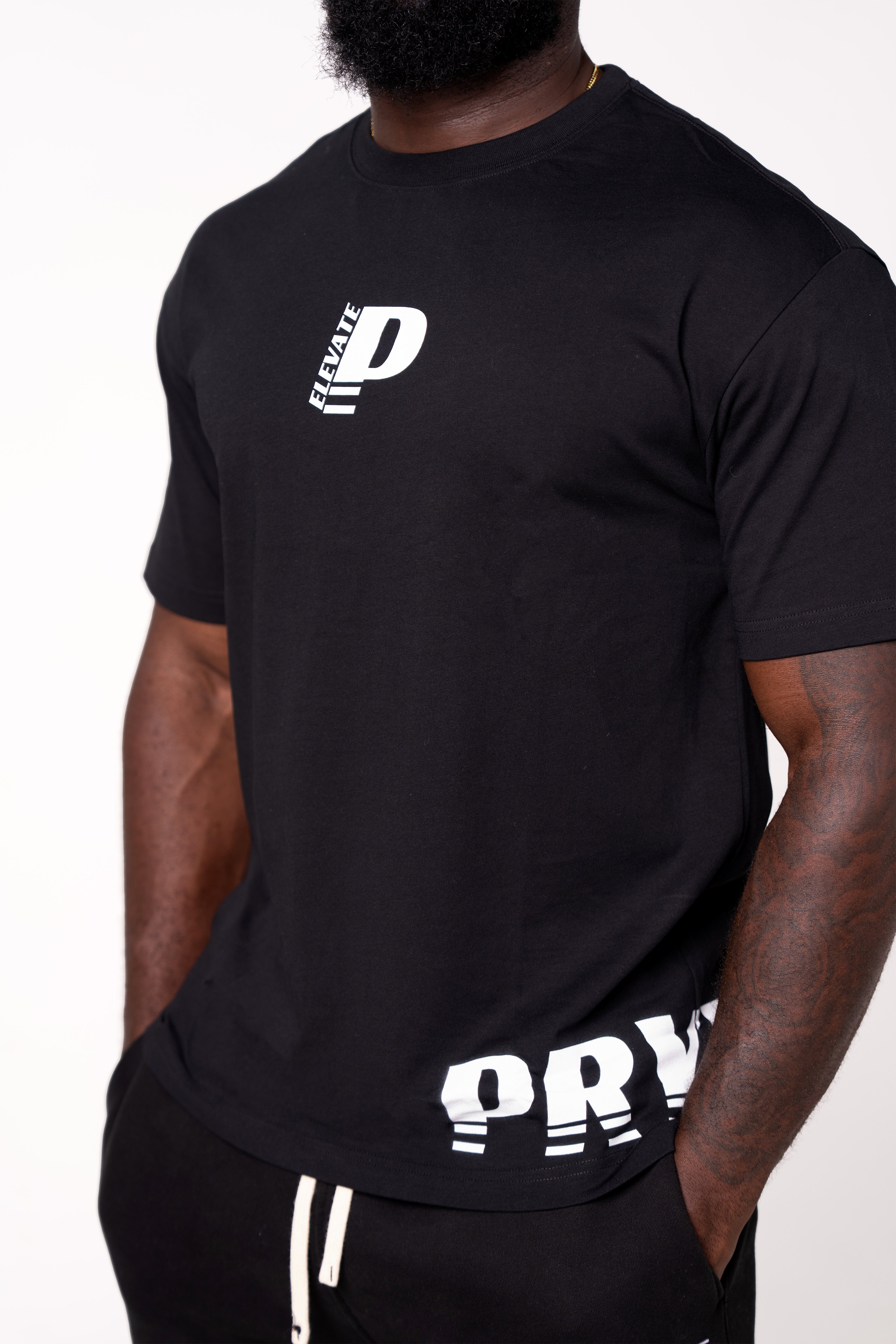 Casual Corner Tee - Black