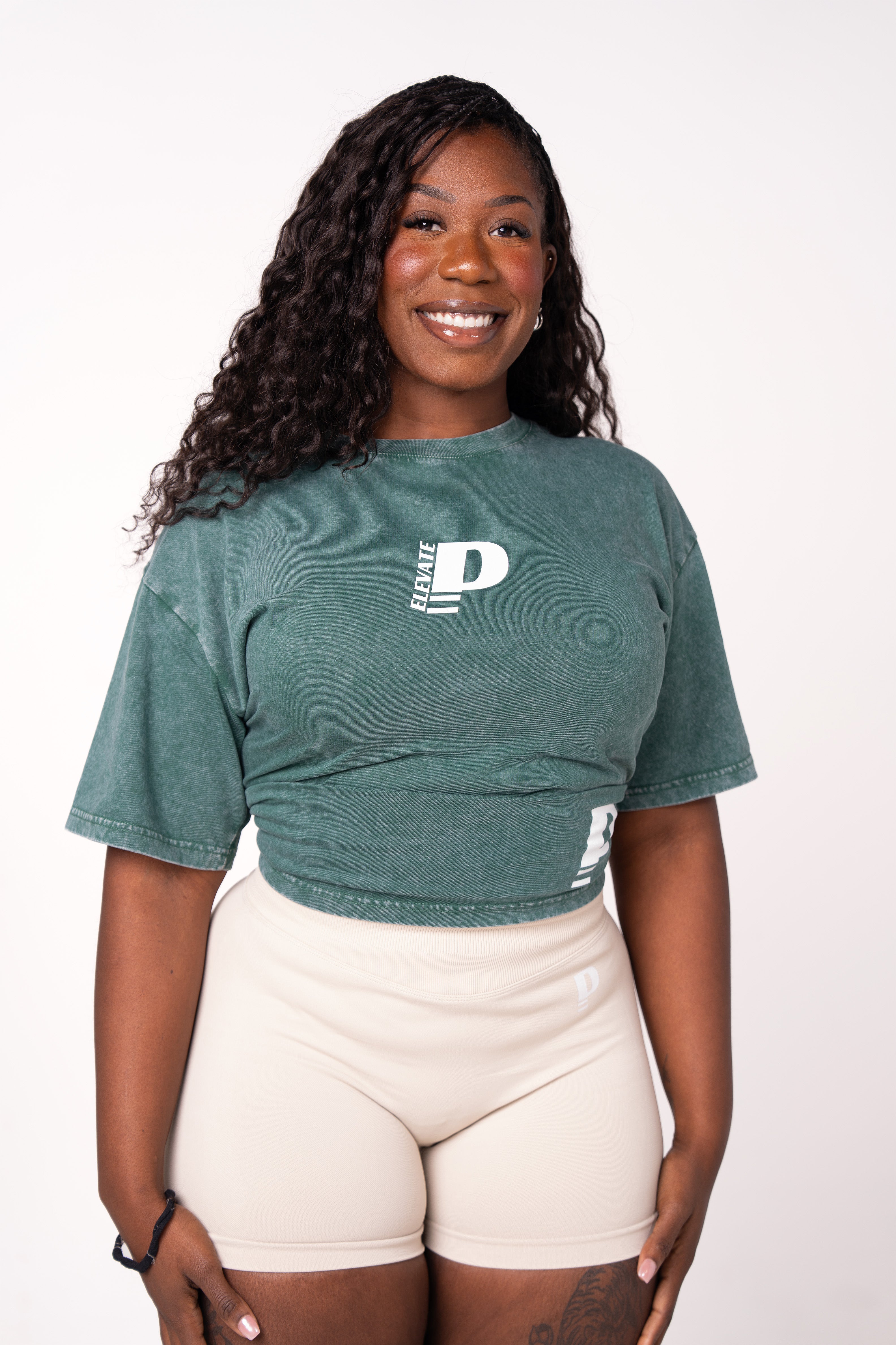 Casual Corner Tee - Vintage Green